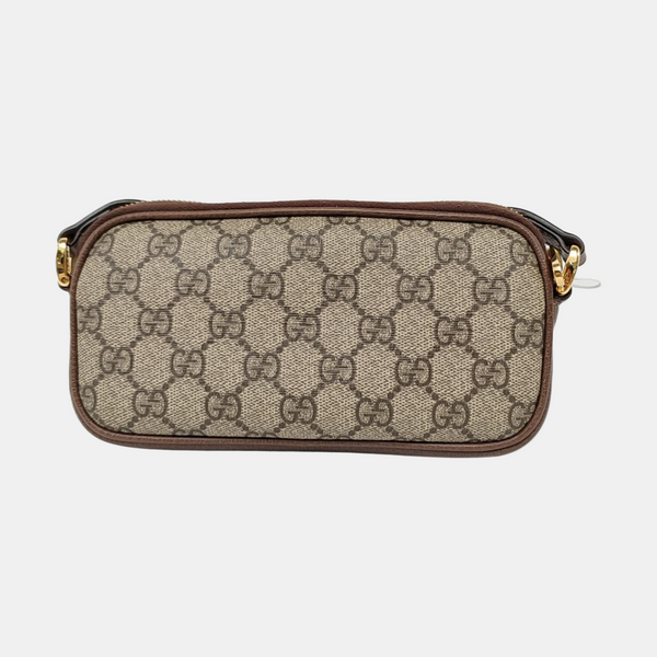 Ophidia Mini Monogram Coated Canvas Beige