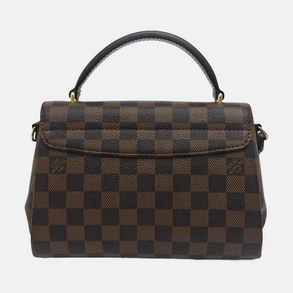 CROISETTE Damier Ebene Coated Canvas Brown