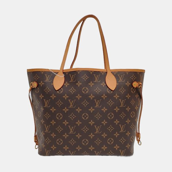 NEVERFULL MM Monogram Coated Canvas Brown