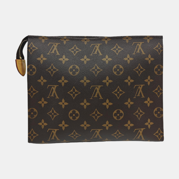 TOILET POCKET 26 Monogram Coated Canvas Brown