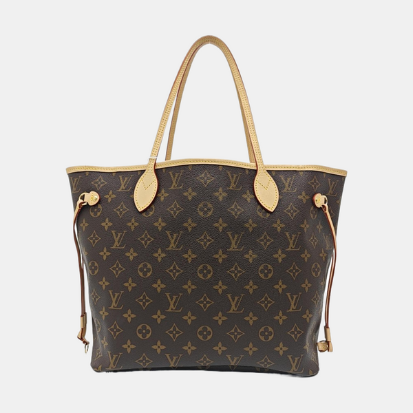 NEVERFULL MM Monogram Coated Canvas Brown