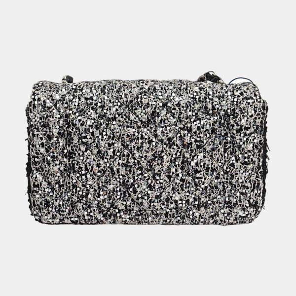 CLASSIC FLAP Mini Quilted Fabric Black