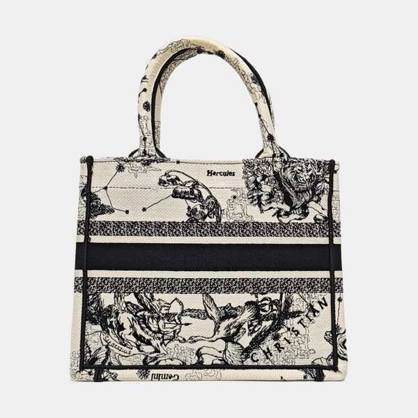 Authenticated pre-owned Book Tote Small Canvas White - Tote Bag at Looply