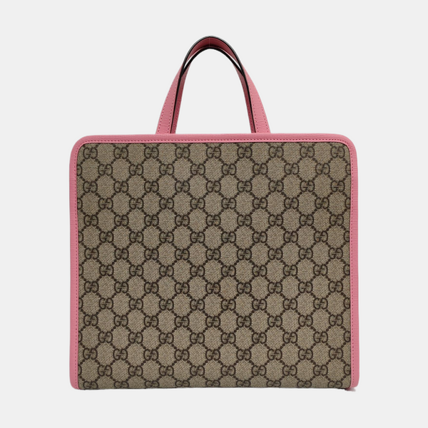 Children’s GG Bucket Monogram Coated Canvas Beige