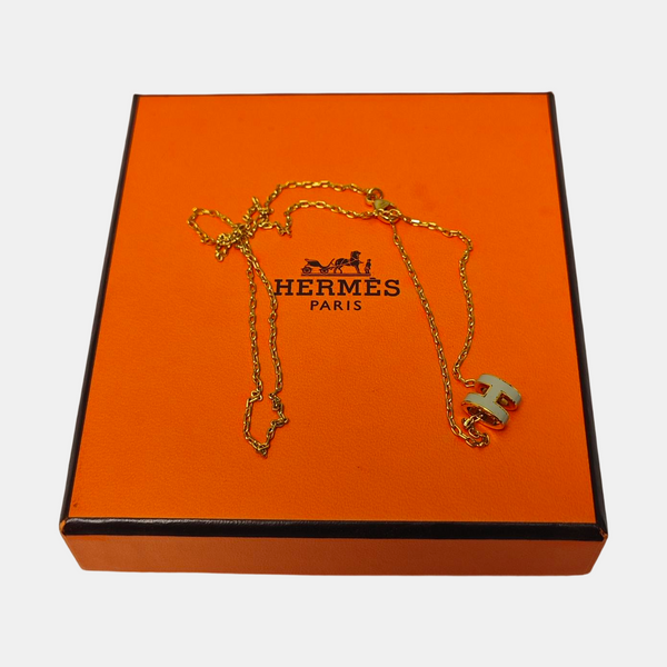 Pop H Metal Gold Necklace