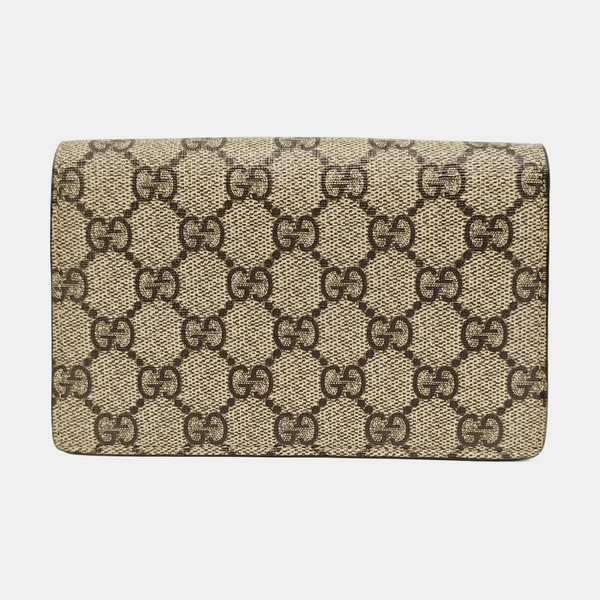 Dionysus Super Mini Monogram Coated Canvas Beige