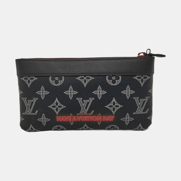 DISCOVERY PM Monogram Coated Canvas Black