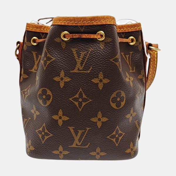 NÉONOÉ Nano Monogram Coated Canvas Brown