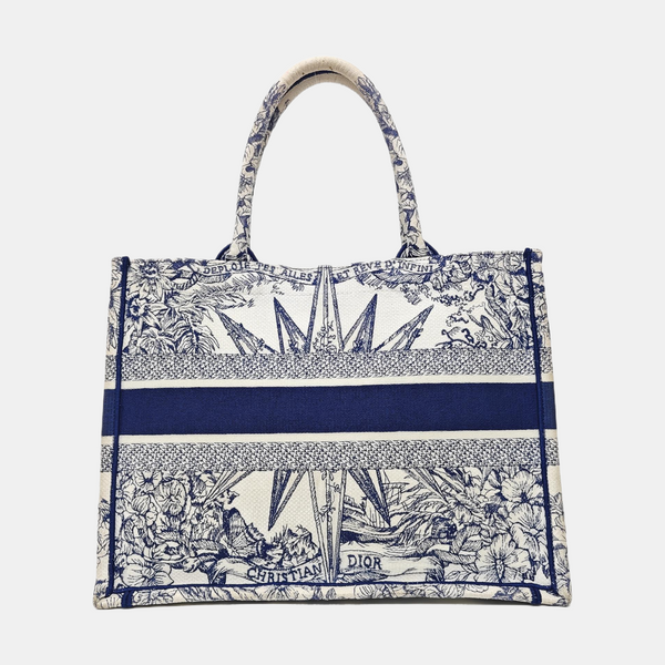 Book Tote Medium Canvas Blue