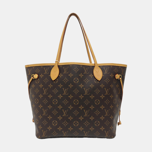 NEVERFULL MM Monogram Coated Canvas Brown