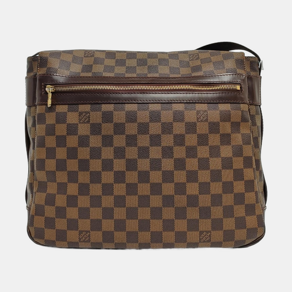 BASTILLE Damier Ebene Coated Canvas Brown