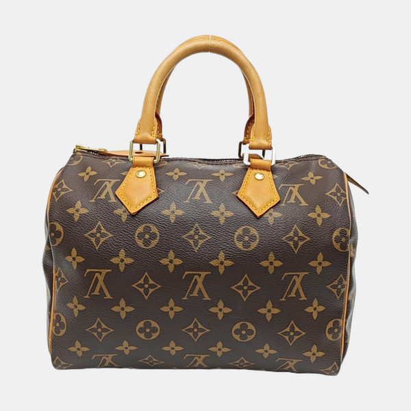 SPEEDY 25 Monogram Coated Canvas Brown