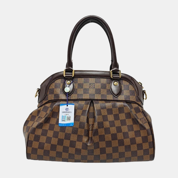 TREVI PM Damier Ebene Coated Canvas Brown