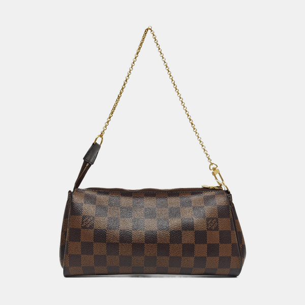 EVA Damier Ebene Coated Canvas Brown