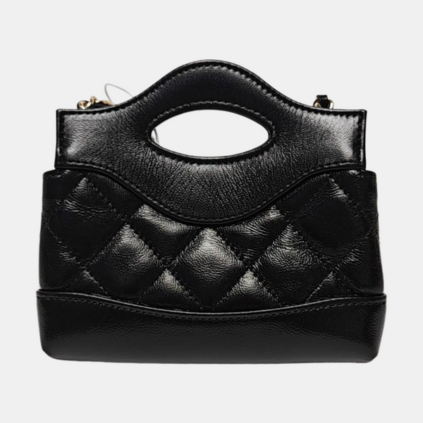 CHANEL 31 Super Mini Quilted Lambskin Black