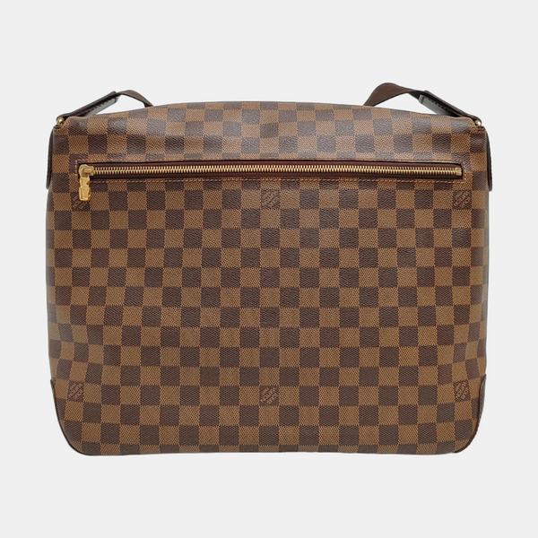 SPENCER Damier Ebene Coated Canvas Brown
