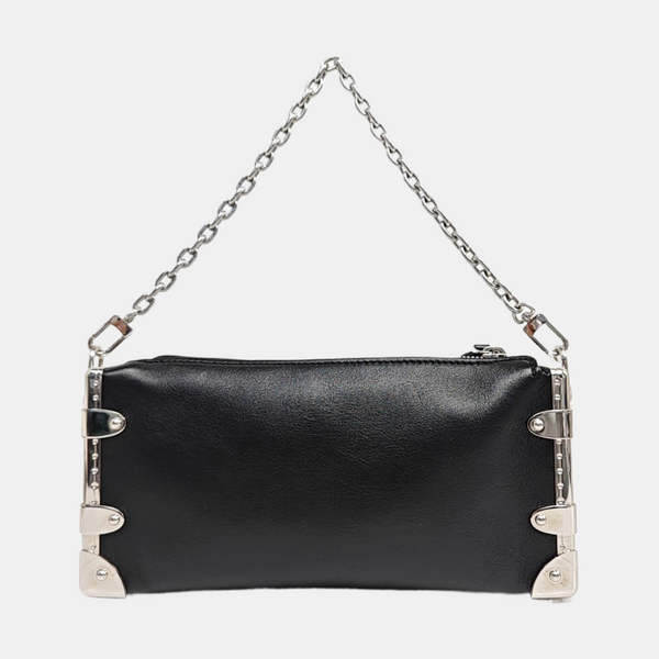 SIDE TRUNK Calfskin Black