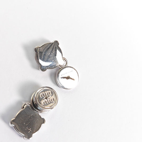 Metal Silver Earrings