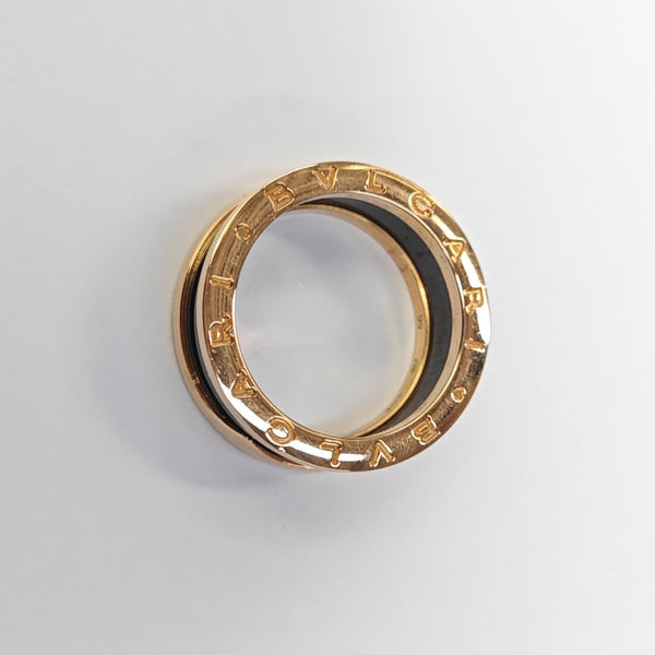 B.ZERO1 18k Rose Gold Ring EU 56