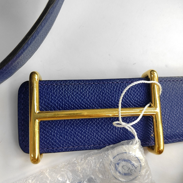 Blue Leather Belt