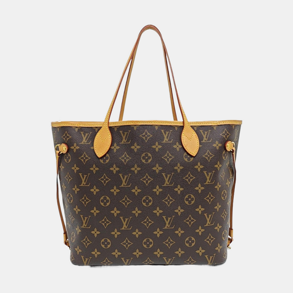 NEVERFULL MM Monogram Coated Canvas Brown