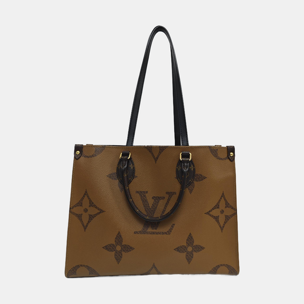 ONTHEGO MM Monogram Coated Canvas Brown