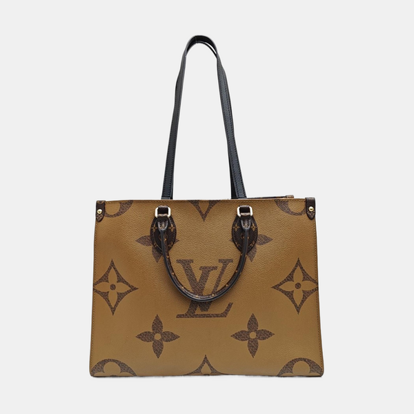 ONTHEGO MM Monogram Coated Canvas Brown
