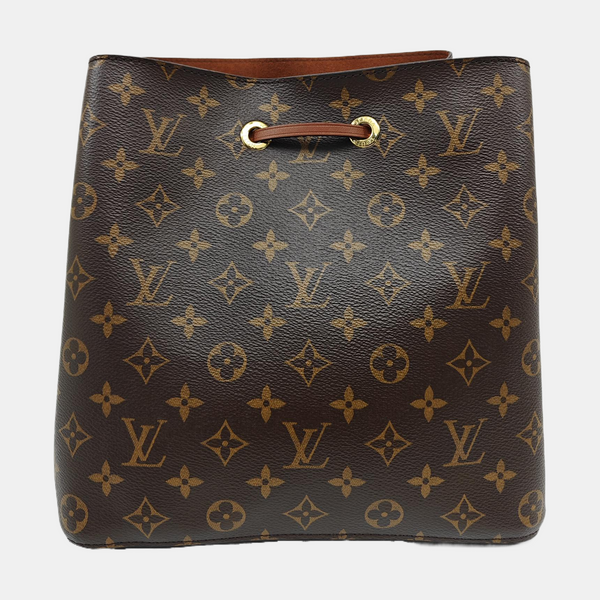 NÉONOÉ MM Monogram Coated Canvas Brown