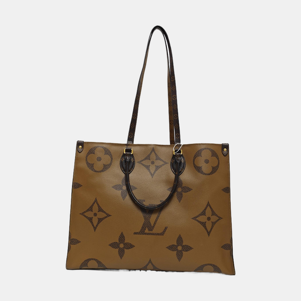 Onthego GM Lona Revestida Monogram Marrón