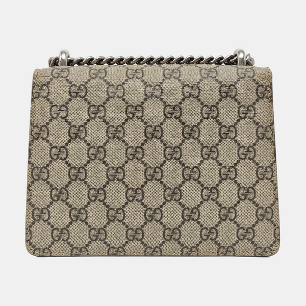 Dionysus Mini Monogram Coated Canvas Beige