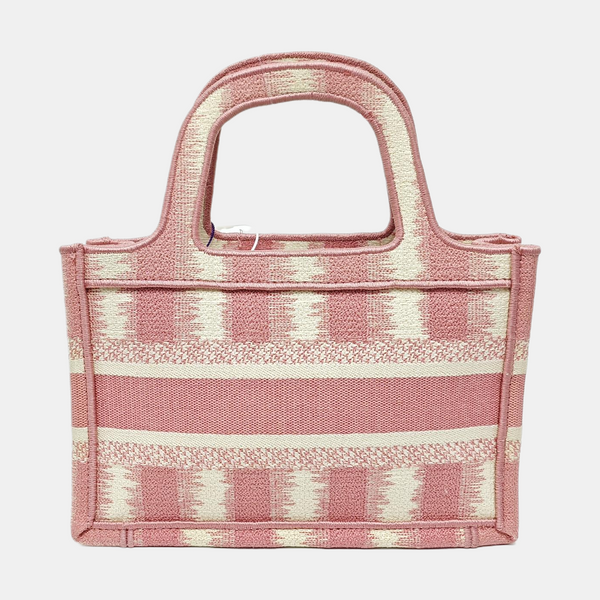 Bolso Tote Mini de Tela Rosa