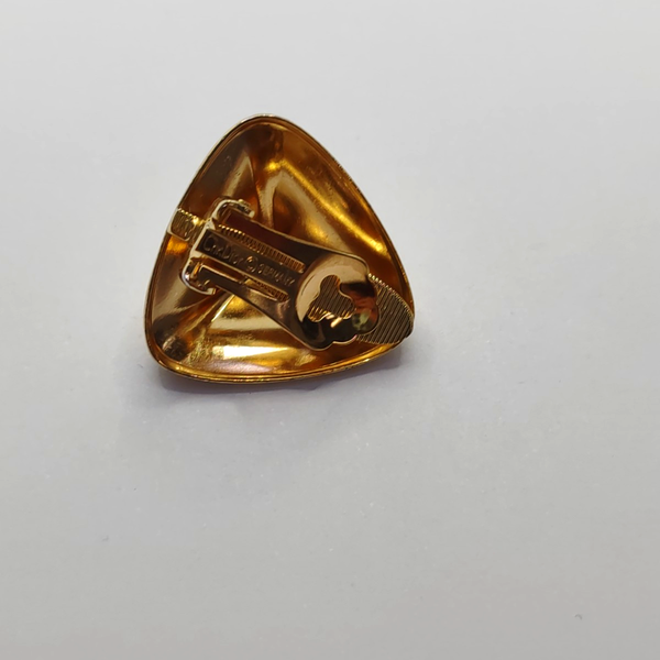 Metal Gold Clip On Earrings