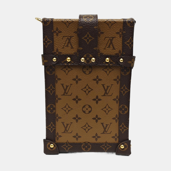 TRUNK Monogram Coated Canvas Brown