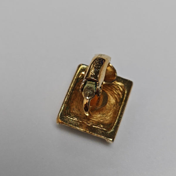 Metal Gold Clip On Earrings