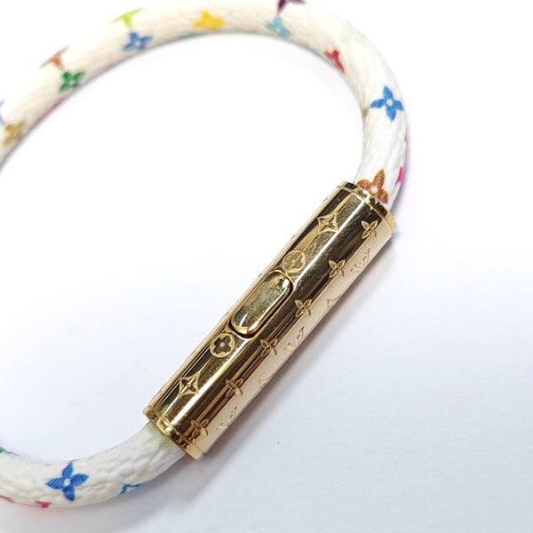 CONFIDENTIEL Coated Canvas White Bangle