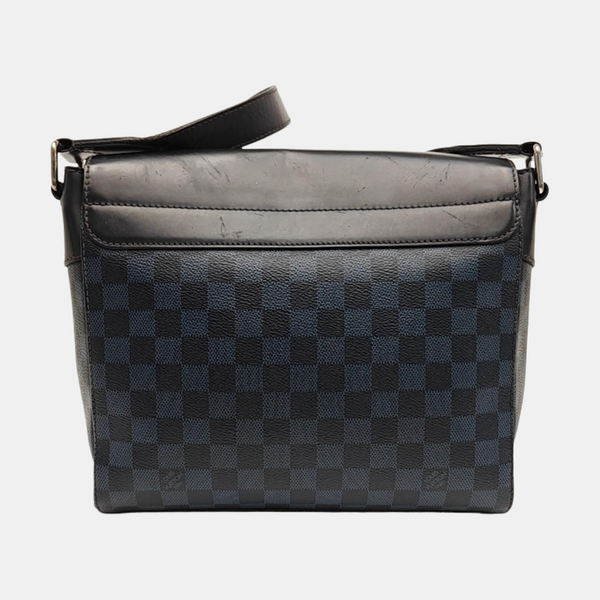 NEWPORT PM Damier Coated Canvas Blue