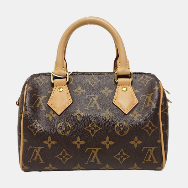 SPEEDY 20 Monogram Coated Canvas Brown
