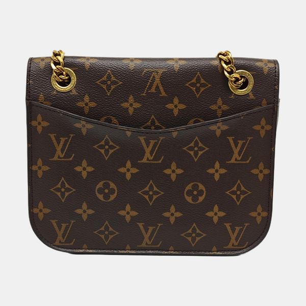PASSY Monogram Coated Canvas Brown