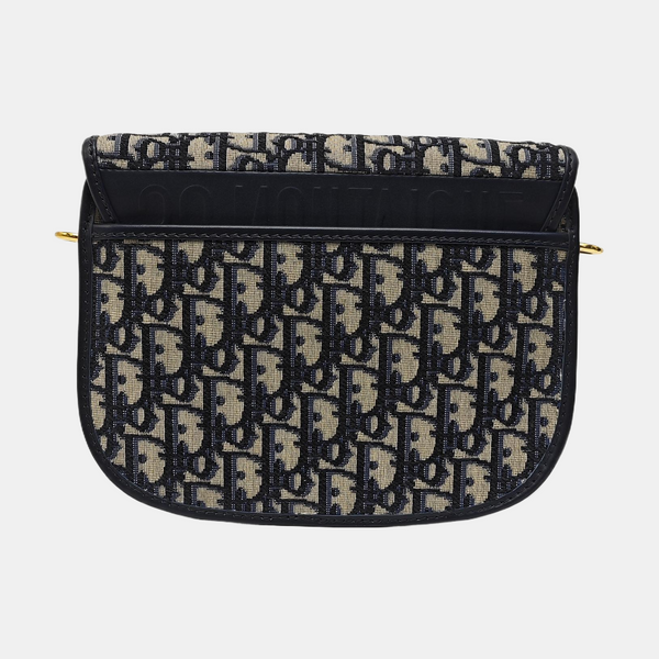 Bobby East-West Medium Oblique Canvas Blue