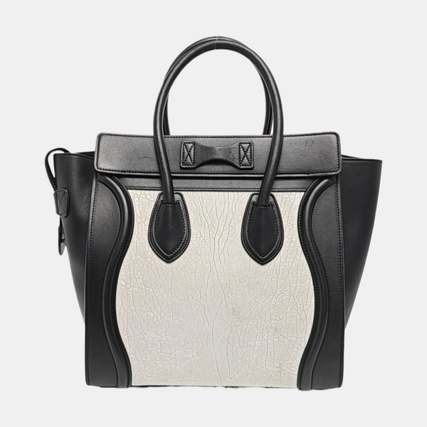 LUGGAGE Micro Calfskin White