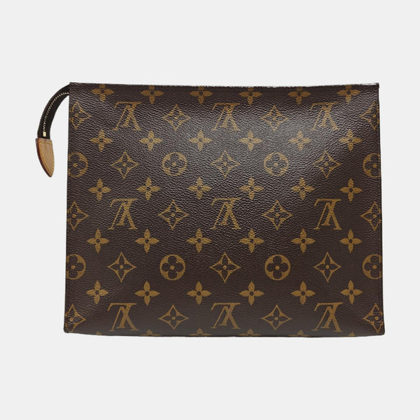 TOILET POCKET 26 Monogram Coated Canvas Brown