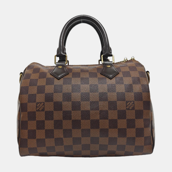 SPEEDY 25 Damier Ebene Coated Canvas Brown