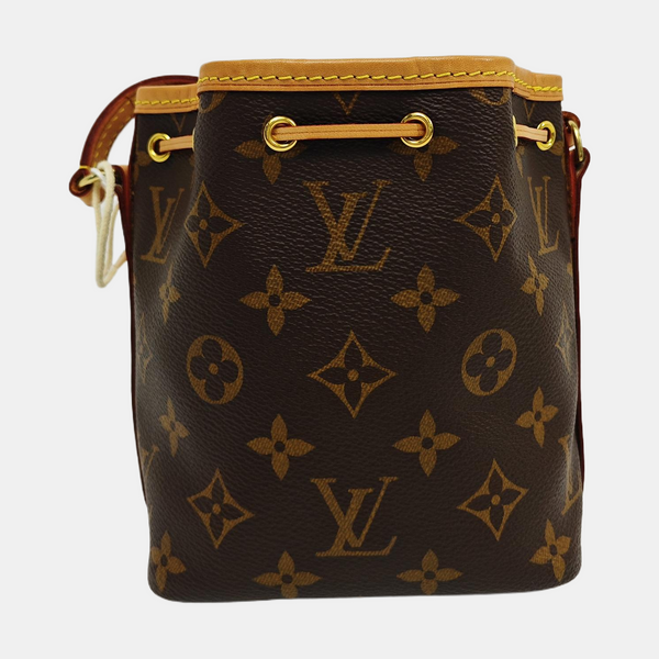 NÉONOÉ Nano Monogram Coated Canvas Brown