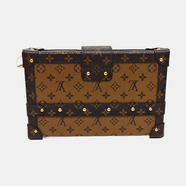 PETITE MALLE Monogram Coated Canvas Brown