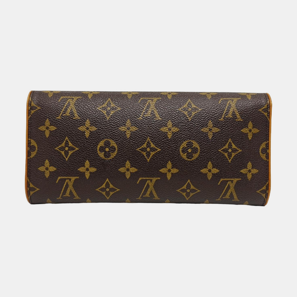 TWIN GM Monogram Coated Canvas Brown
