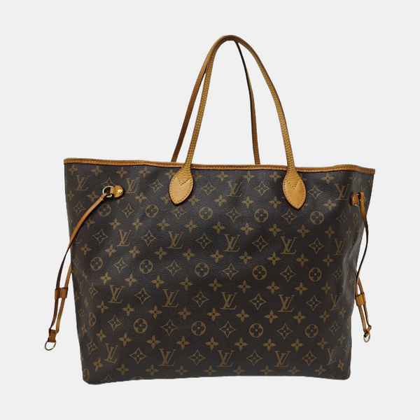 NEVERFULL GM Monogram Coated Canvas Brown
