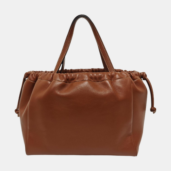 CABAS TRIOMPHE Small Quilted Calfskin Brown