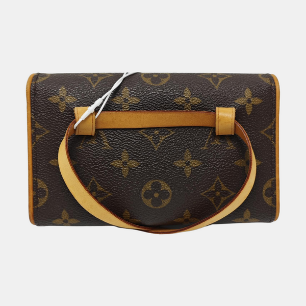 FLORENTINE Monogram Coated Canvas Brown