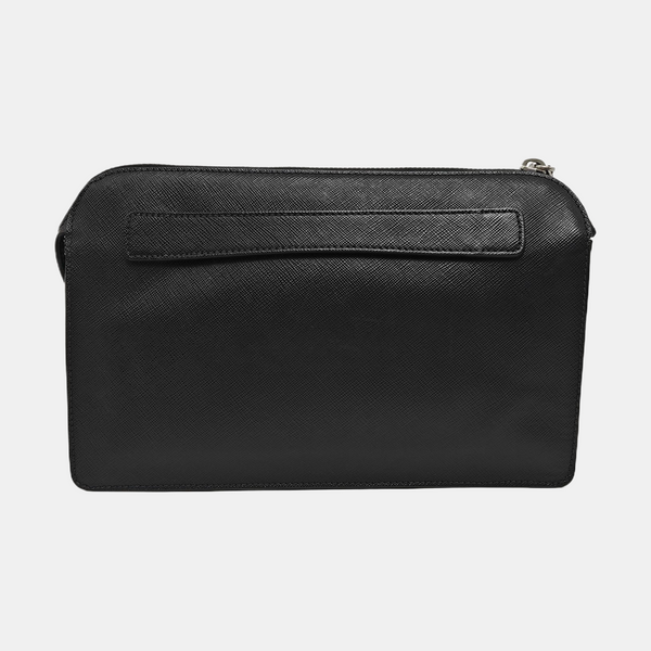 Saffiano Calfskin Clutch Black