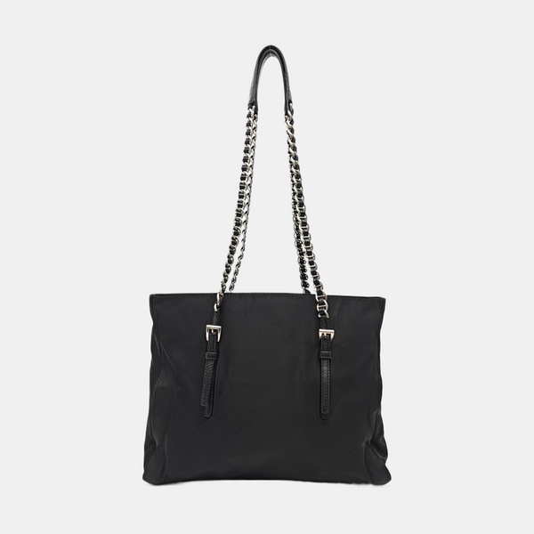 Nylon Shoulder Bag Black